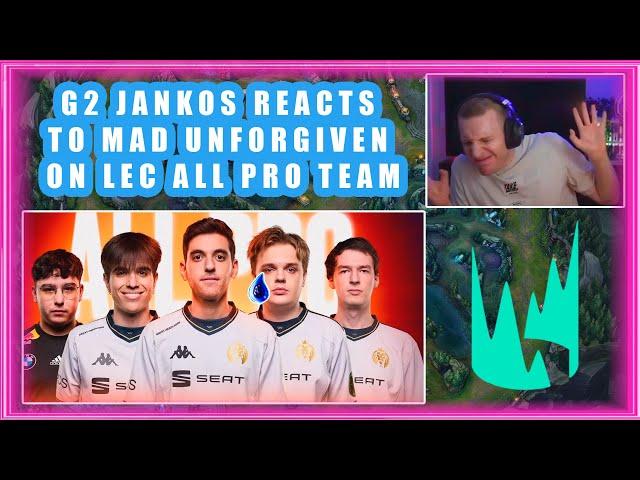 G2 Jankos Reacts To MAD Unforgiven On LEC All Pro Team