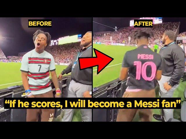 iShowSpeed REACTION on Lionel Messi winning goal vs Cruz Azul | Football News Today