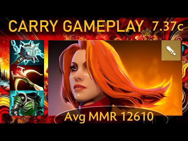 ⭐ 7.37c Focus Lina |K+A-D - 27 KP - 64%| Carry Gameplay - Dota 2 Top MMR