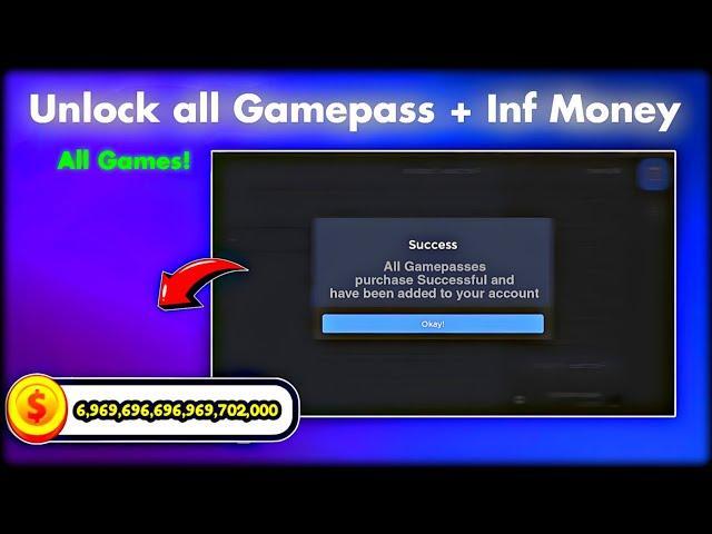 [ FE ] Unlock All Passed + Inf Money GUI Script -  Works in All Game fr  | Roblox Script *2024*