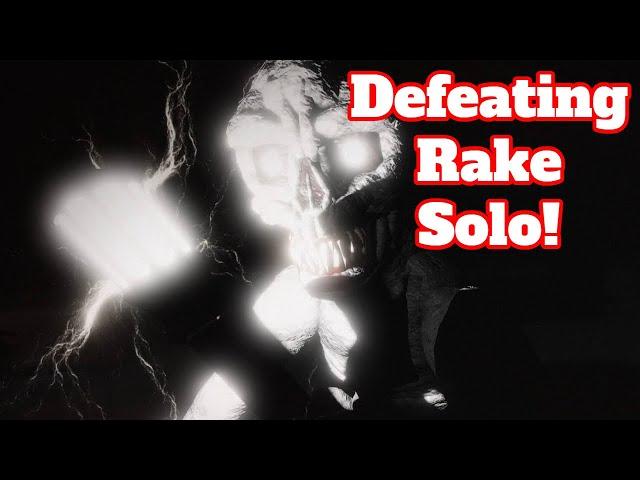 Defeating Rake SOLO! - The Rake Remastered (Roblox)