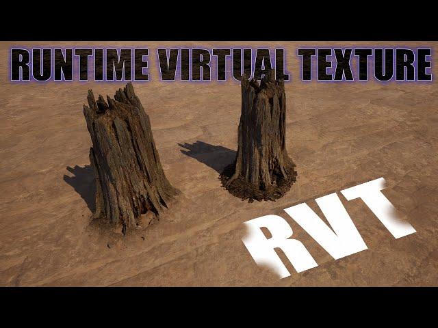 Runtime virtual texture RVT  in unreal engine 5