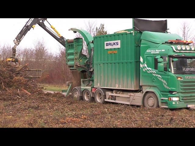 Dangerous Powerful Wood Chipper Machines in Action, Crazy Tree Shredder Machines Working