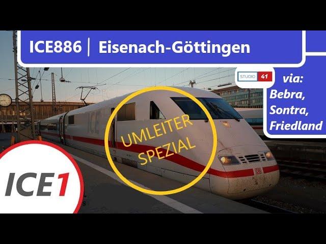 Führerstandsmitfahrt/Cabride Eisenach-Göttingen *ICE886* (ICE1 II BR401)