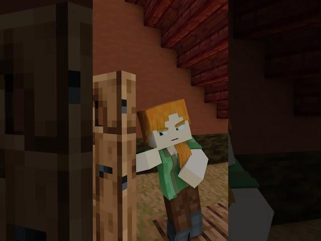 OMG, i swear, i don't know - Alex and Steve Life (Minecraft Animation) #shorts