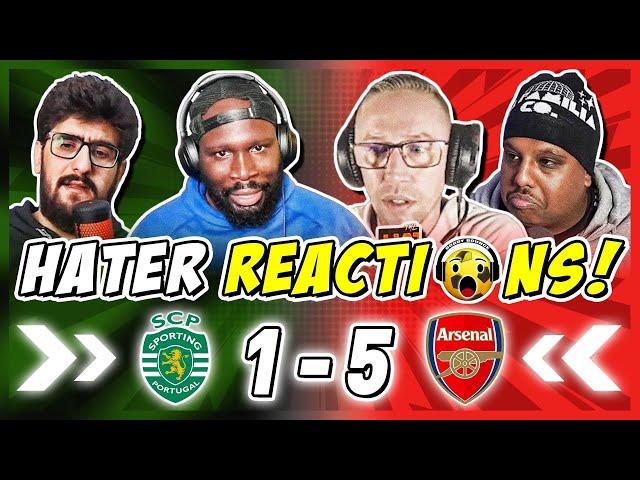 ARSENAL RIVALS & HATERS GUTTED  REACTION TO SPORTING CP 1-5 ARSENAL | CHAMPIONS LEAGUE