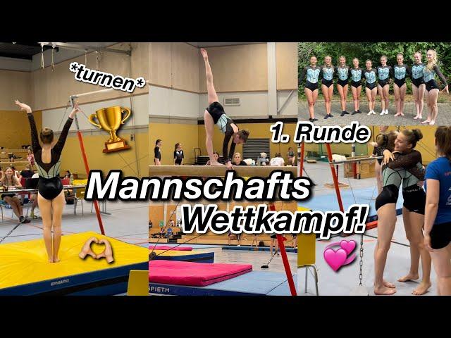 Mannschafts Wettkampf Vlog!  Turnen 1. Runde| kathie