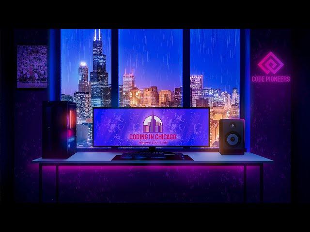 ️ Rainy Day Coding in Chicago | LoFi Jazz Hip-Hop