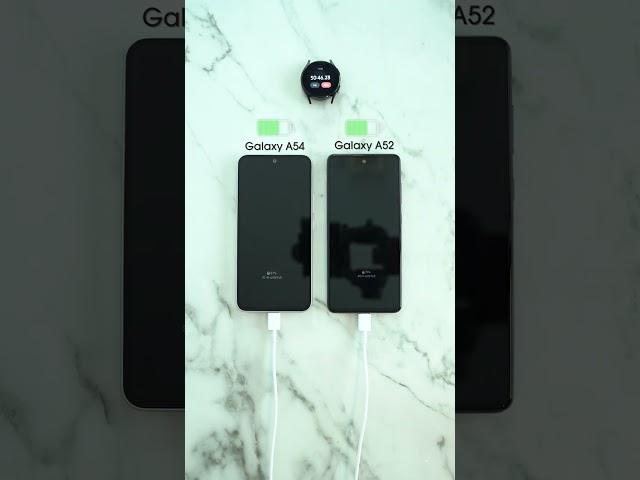 Samsung Galaxy A54 vs Galaxy A52 Charging Test🪫