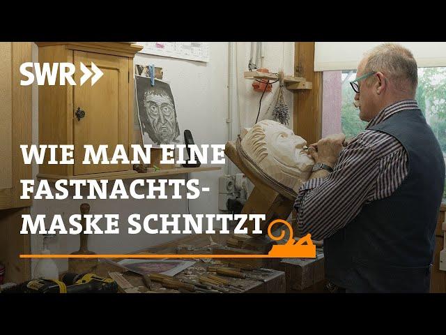 How to carve a carnival mask | SWR Handwerkskunst