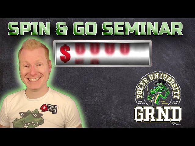 TIPPS & TRICKS für SPIN & GO Turniere  GRND University Poker Training (16.03.2021)