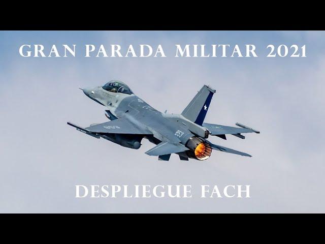 Despliegue F-16s de la Fuerza Aérea de Chile (FACh) | Parada Militar 2021