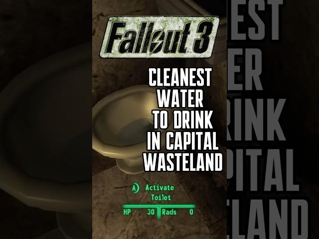 Cleanest water to drink in The Capital Wasteland | Fallout 3