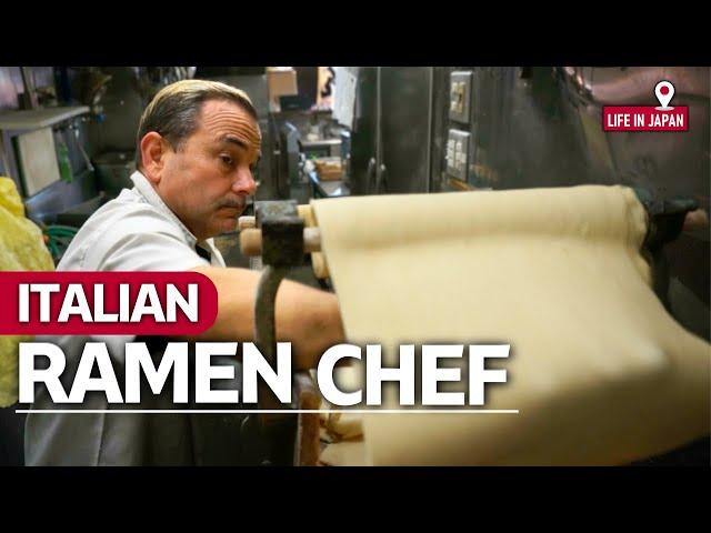 Day in the life of an Italian who works as the owner of a "Italian ramen" restaurant in Japan