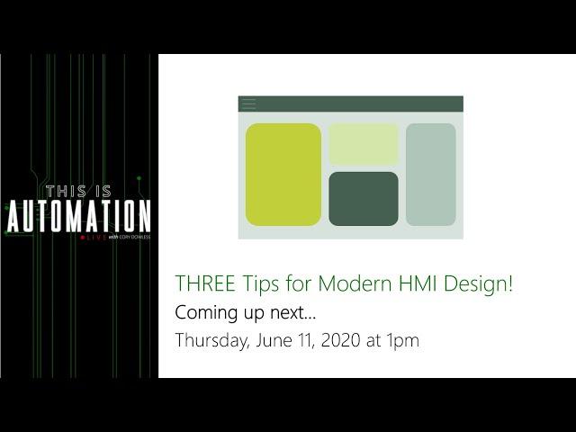 THREE Tips for Modern HMI Design!