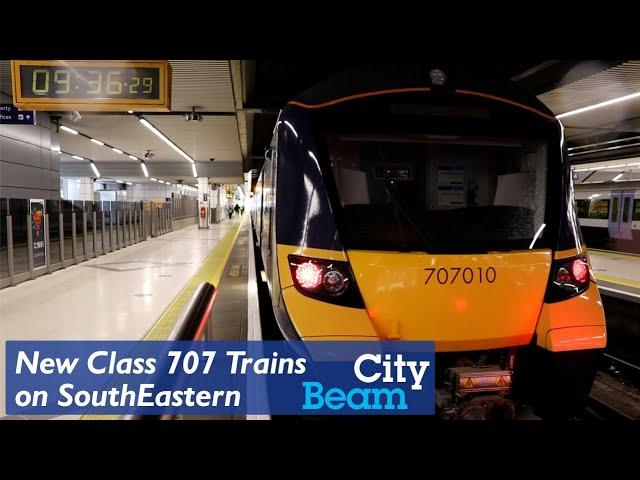 The Class 707 CityBeam trains on SouthEastern