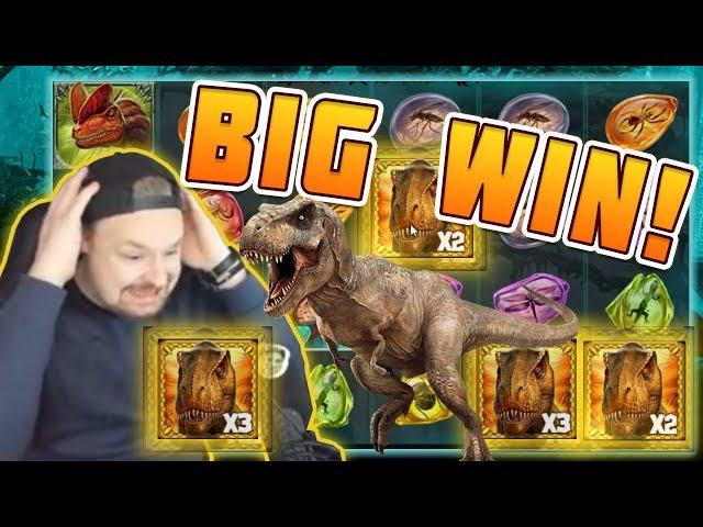 BIG WIN Raging Rex - New slot from Play'n GO - Huge win on Casino Game