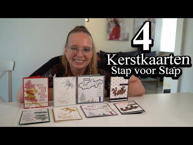 4 Kerstkaarten maken met Studiolight - foiled en glitter