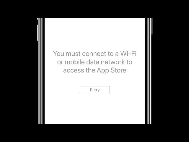 How to Fix You must Connect to a Wi-Fi or Mobile Data Network to Access the App Store in iOS 14.4?