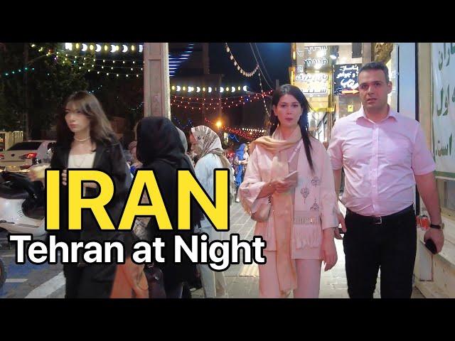 Life In The IRAN  Tehran City Nights and Street Atmosphere ایران