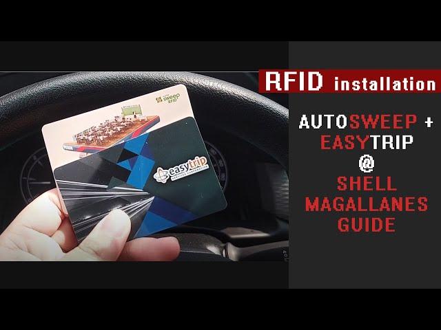 easy RFID installation easytrip + autosweep sabay na @ shell magallanes 2022 NLEX SLEX rfid ETC