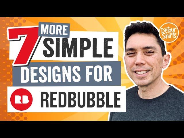 7 More RedBubble Design Ideas. How to make quick & easy design for stickers. Step by step tutorial.