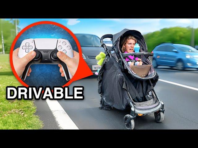 I Built a Drivable Stroller to Hide from my Brother! - Day 4