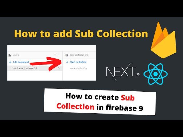 How to add sub collection in firebase 9 | Cloud Firestore