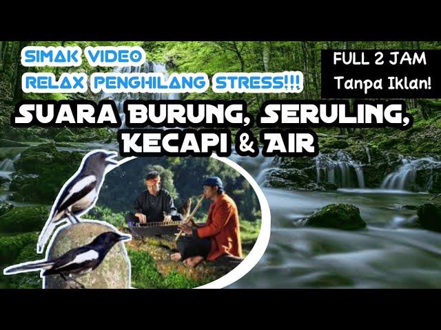 Terapi Relaksasi suara burung disertai gemericik air dan seruling sunda #TerapiSuaraAir #suaraBurung