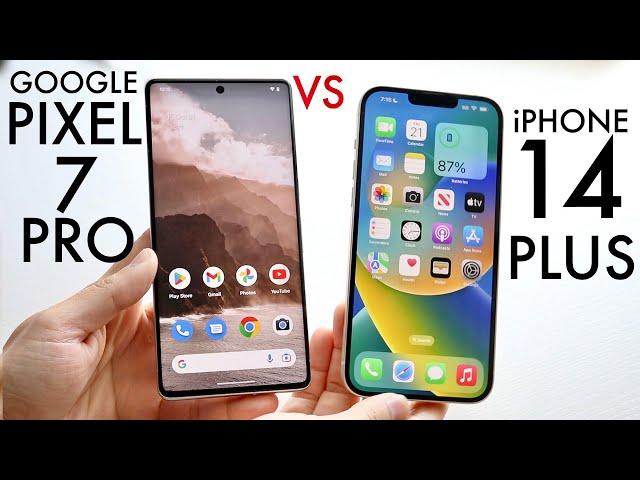 Google Pixel 7 Pro Vs iPhone 14 Plus! (Comparison) (Review)