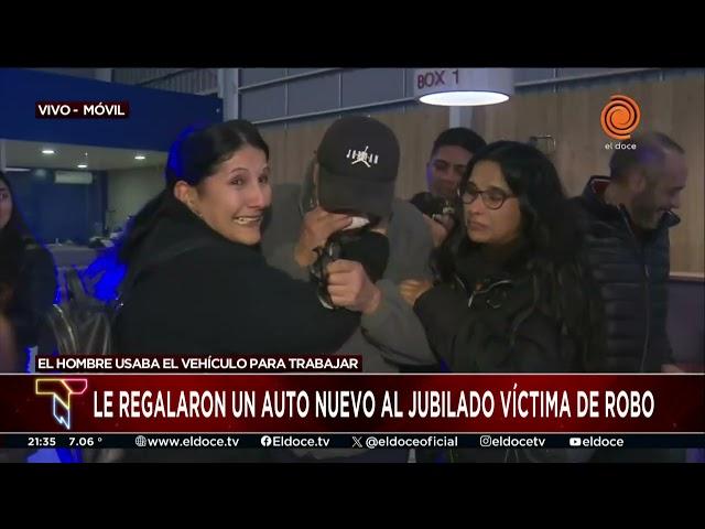 Sorprendieron con una camioneta de regalo al jubilado que sufrió el robo de su vehículo