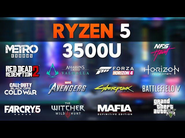 RYZEN 5 3500U || VEGA 8 || GAMING TEST / 17 GAMES TEST