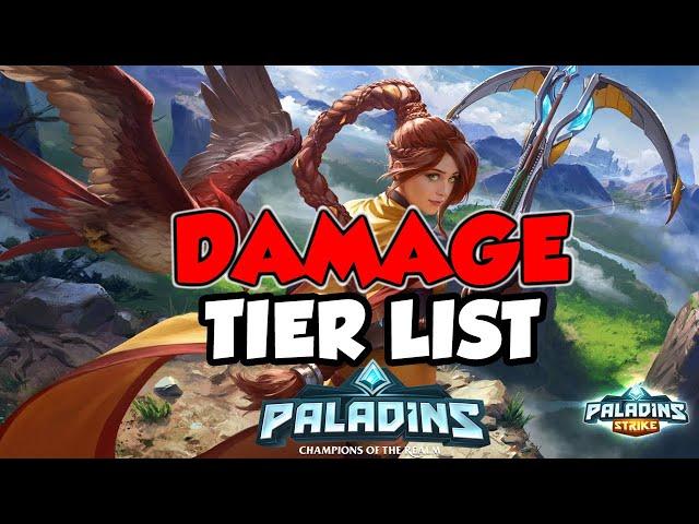 PALADINS DAMAGE TIER LIST DECEMBER WITH BUILDS!