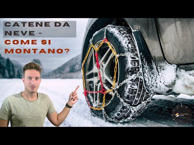 Come MONTARE le CATENE DA NEVE in 1 minuto! ( + consigli alla guida )