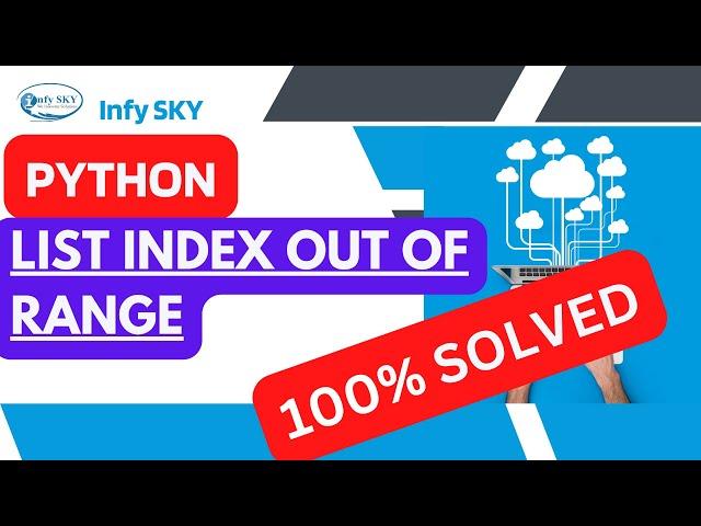 [Solved] List Index Out of Range | Python Index Error | How to fix - List Index Out of Range#python