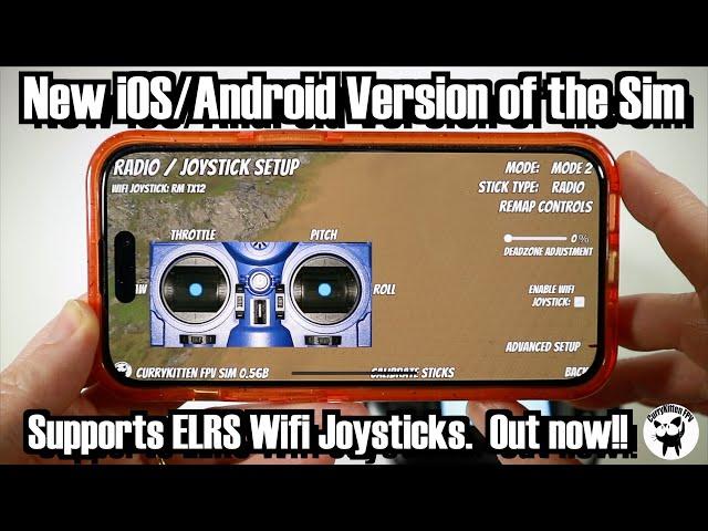 Wifi Joysticks on CurryKitten FPV Sim.  Finally use a radio on iOS!!