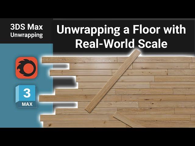 Unwrapping a Floor with Real-World Scale in 3ds Max | Full Tutorial