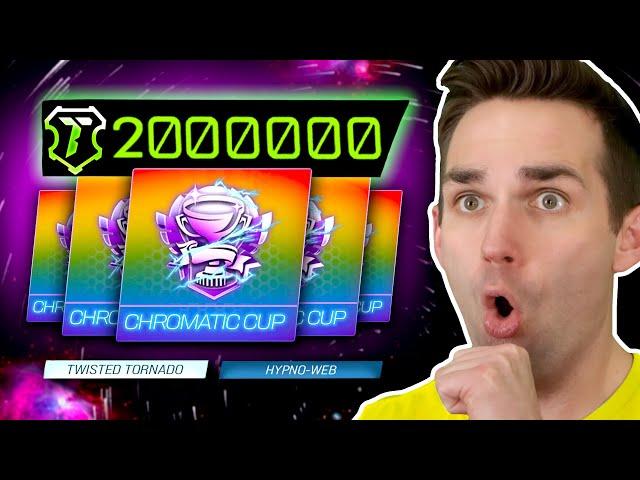 THE *BIGGEST* CHROMATIC CUP OPENING EVER! "LUCKY" (2 Million Rocket League Tourney Credits)