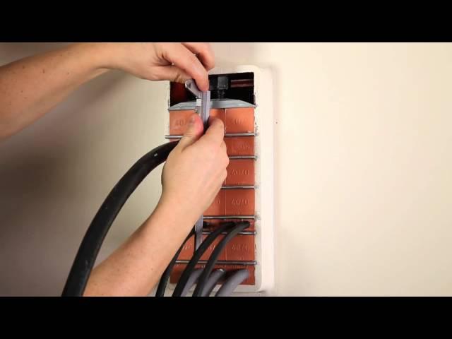 How to install a new cable through a MCT Brattberg cable transit