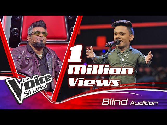 Manoj Sanjeewa | Pem Lowa Nindedi (පෙම් ලොව නින්දෙදි)  | Blind Auditions | The Voice Sri Lanka