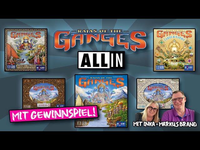 ALL IN: ‍️ RAJAS OF THE GANGES - Inka und Markus Brand - Huch - Brettspiel Überblick