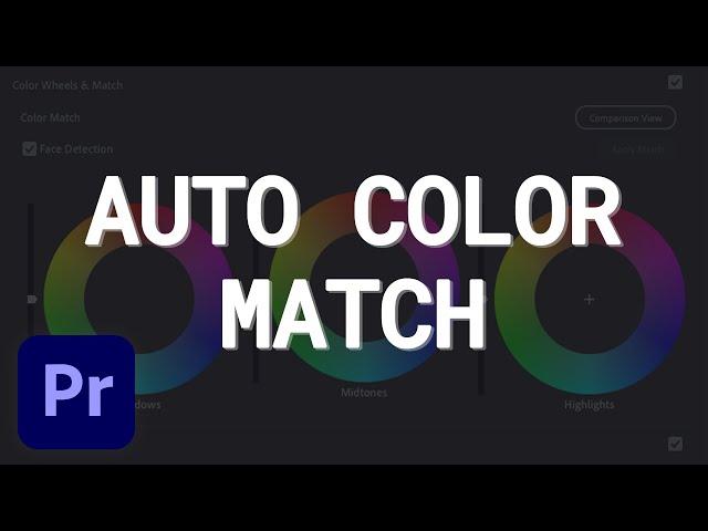 Automatic Color Matching in Adobe Premiere Pro 2022