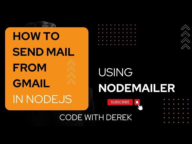 How to Send Email from Gmail Account using Nodemailer in Node.js | Easy Tutorial with Code