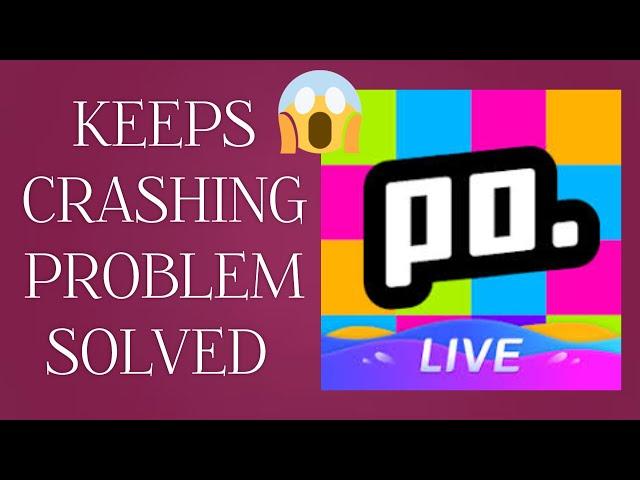 Solve "Poppo Live" Keeps Crashing problem || SR27SOLUTIONS