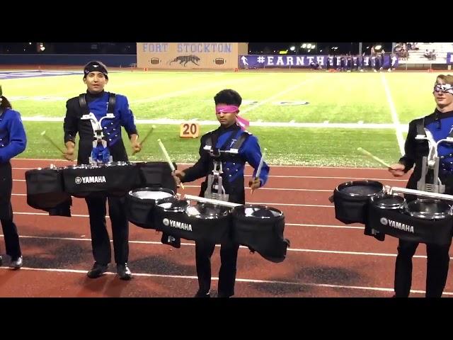 VIDEO: Texas high school students play drums blindfolded