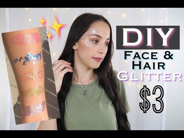 DIY $3 COSMETIC FACE or HAIR GLITTER !