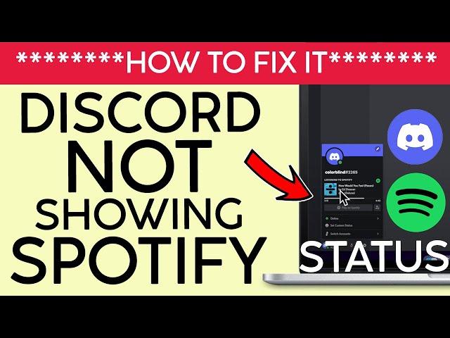 FIXED | Discord Not Showing Spotify Status | Discord Spotify Not Showing Status 2022