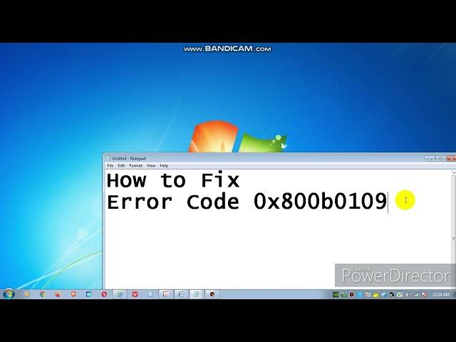 How to Fix error code 0x800b0109 | #trending