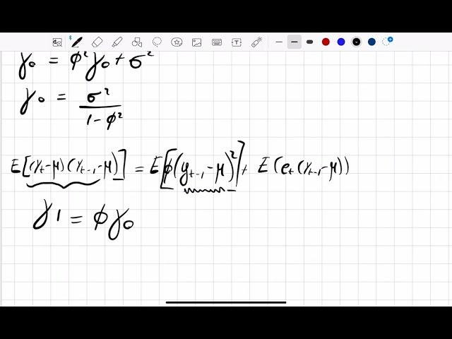 AR(1) Autoregressive Process: Mean, Autocovariances, ACF