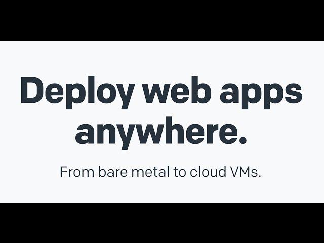 Deploy Your Own Web App With Kamal 2